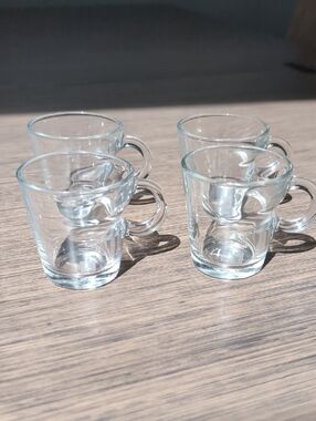 Nespresso Clear Glass Espresso Cups - Set of 4